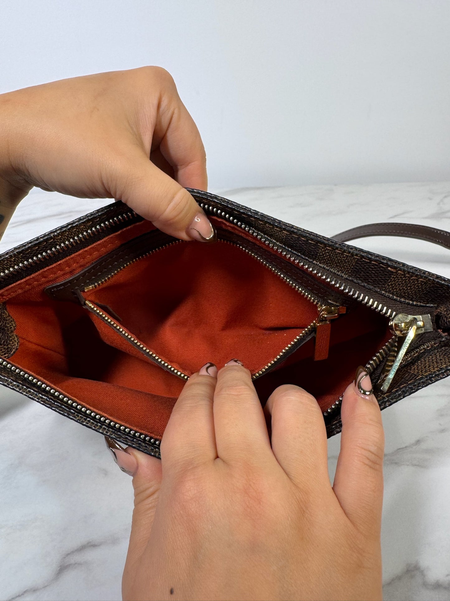 Louis Vuitton Damier Ebene Trotteur Bag