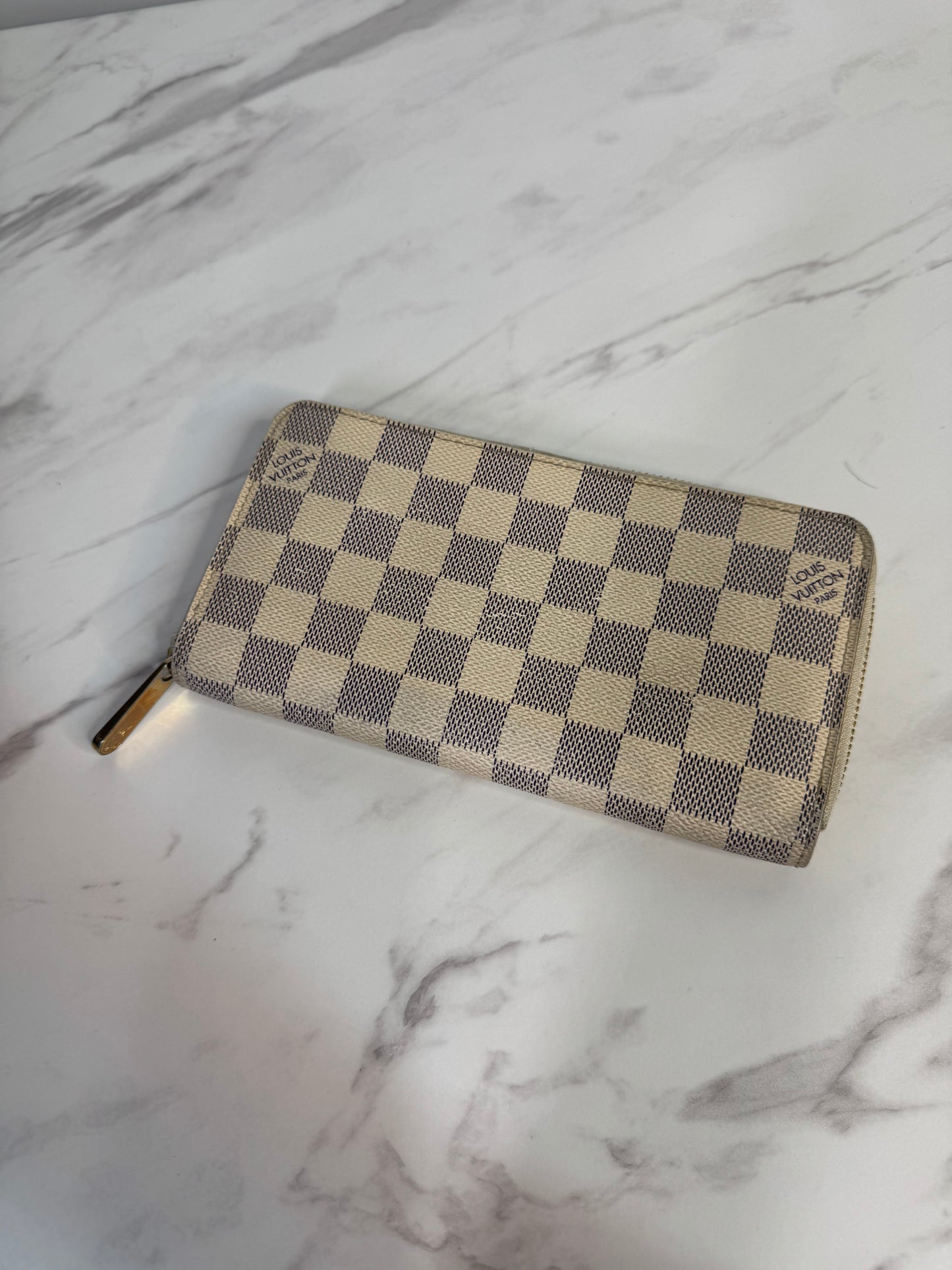 Louis Vuitton Damier Azure Zippy Wallet