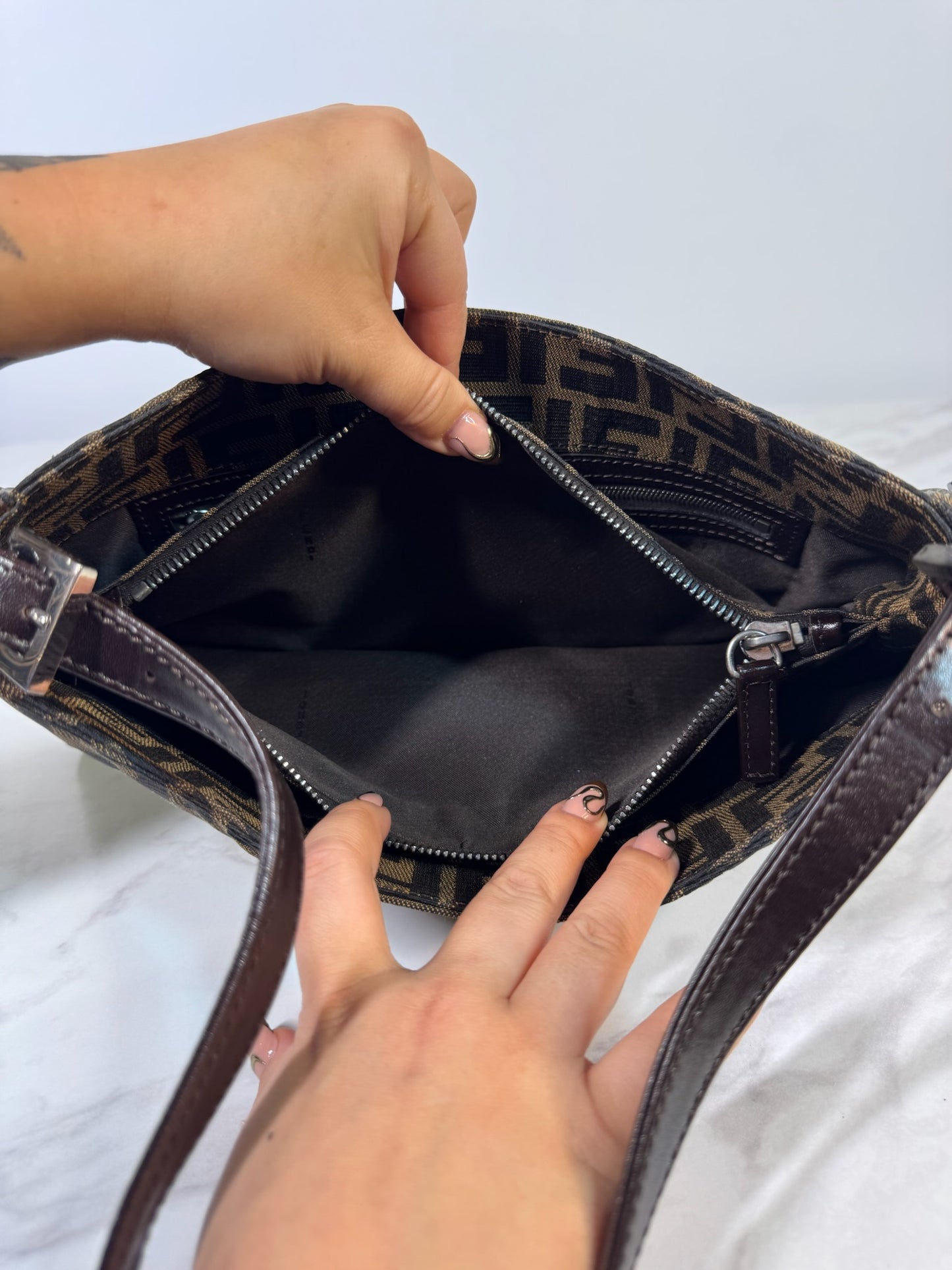 Fendi Zucca Shoulder Bag