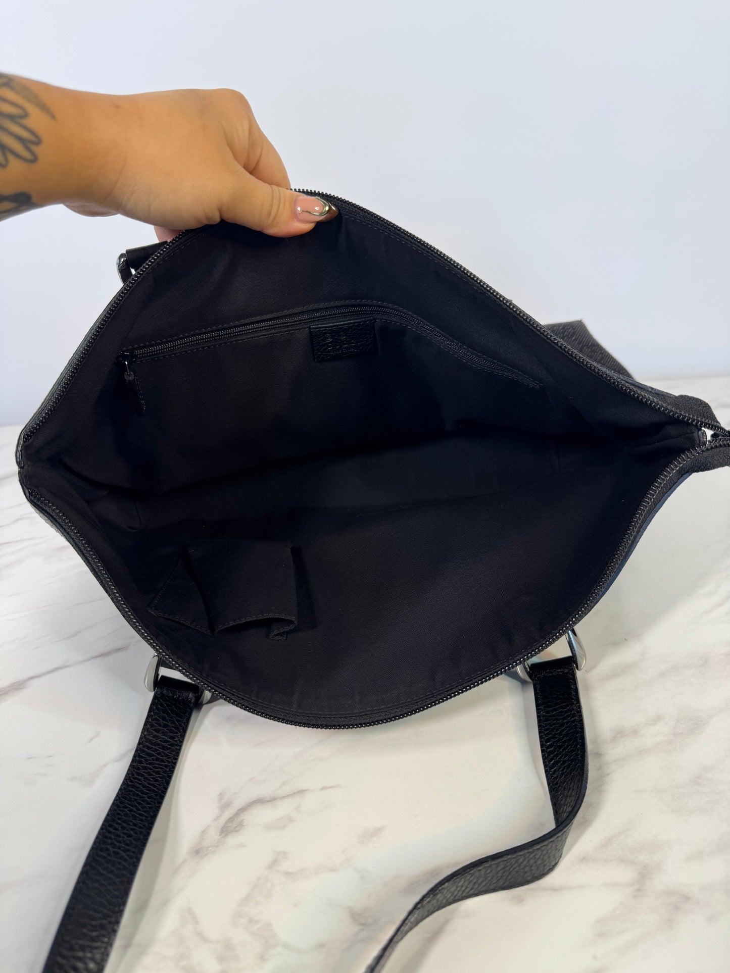 Gucci Abbey Denim Tote