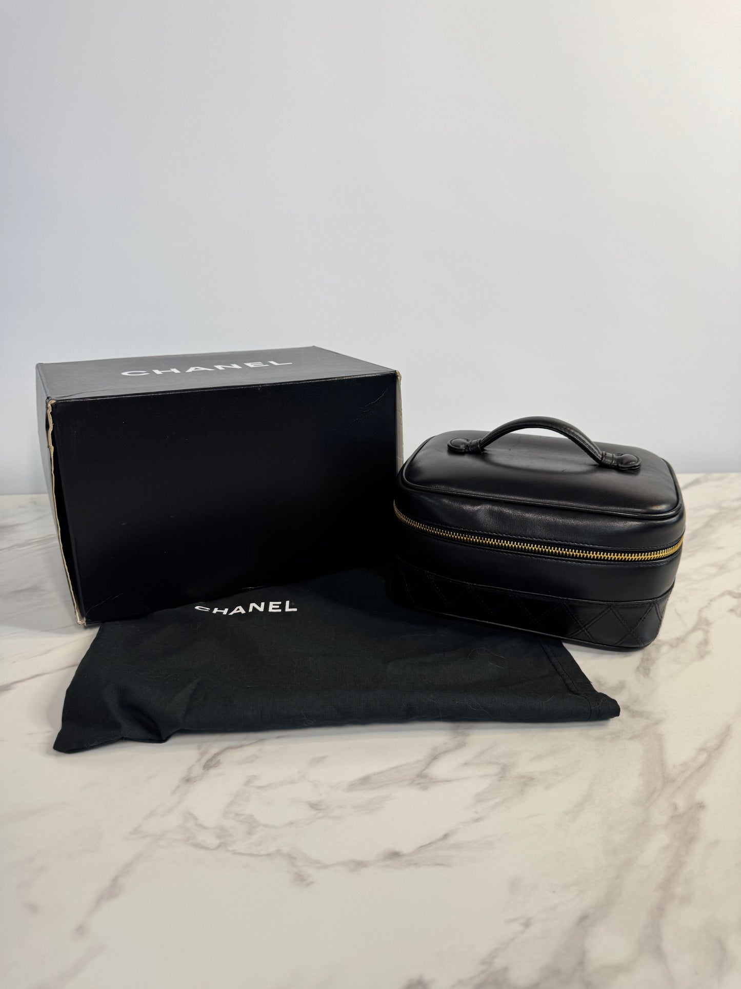 Chanel Vintage Lambskin Vanity Case