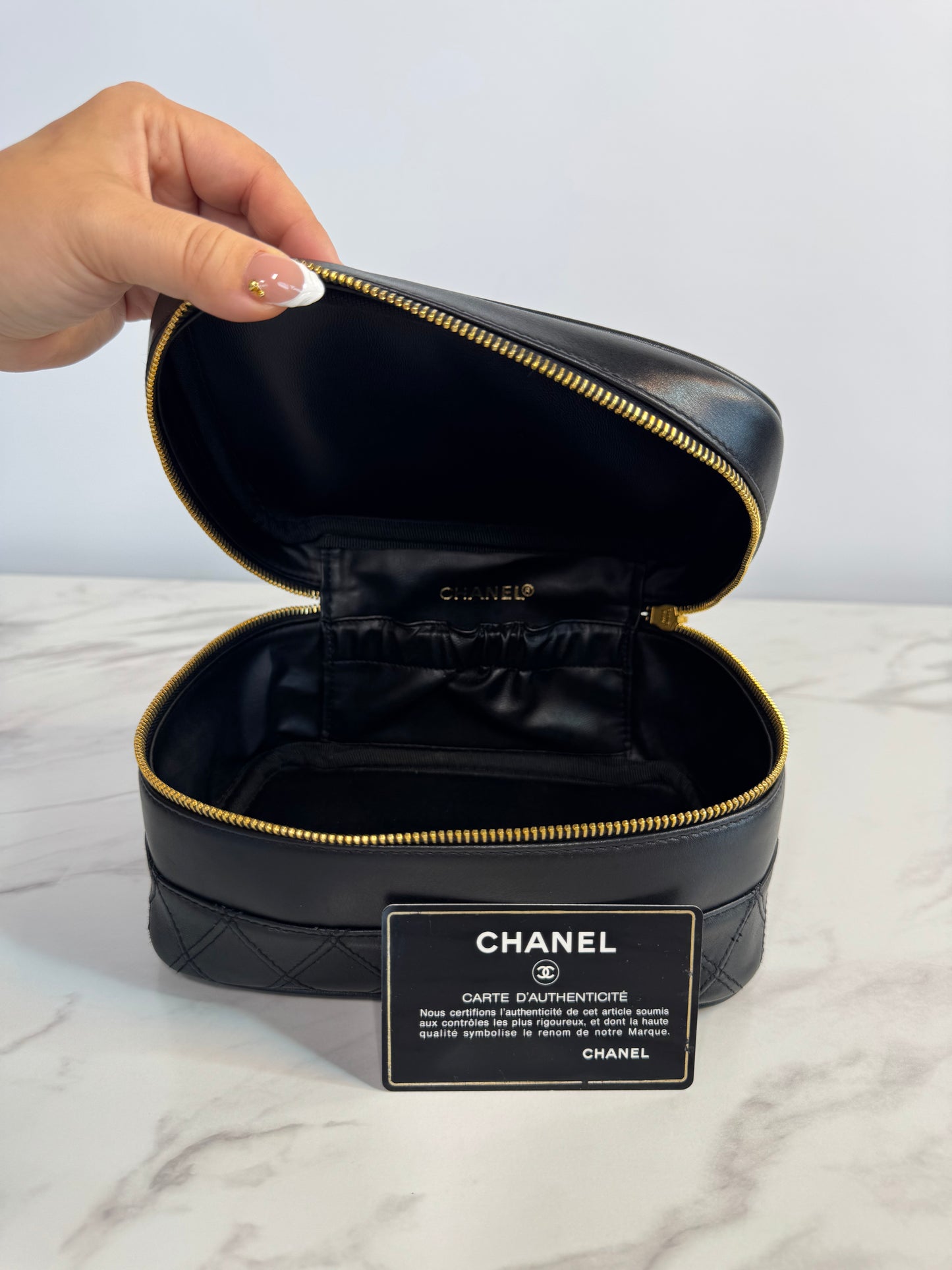 Chanel Vintage Lambskin Vanity Case