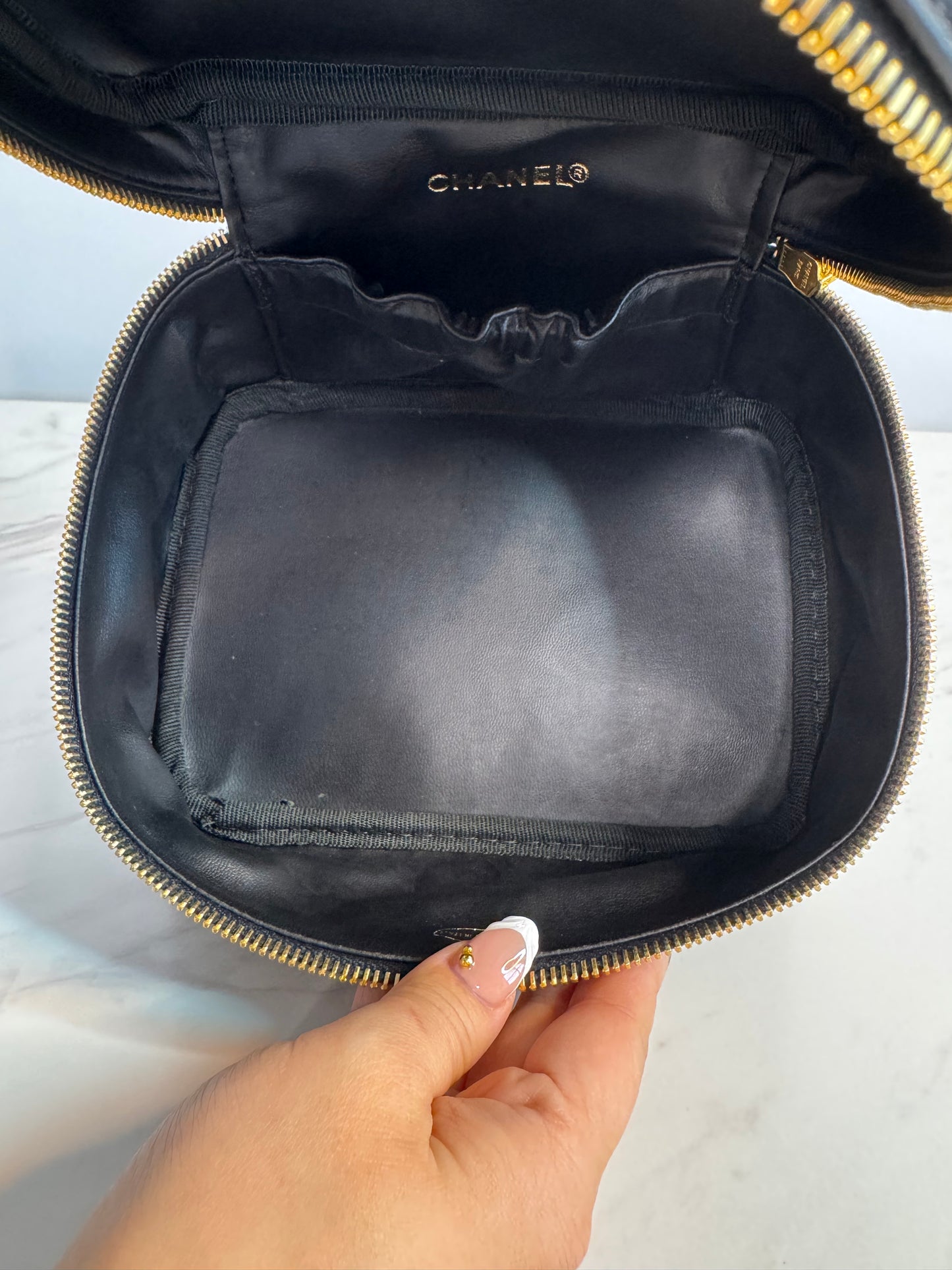 Chanel Vintage Lambskin Vanity Case