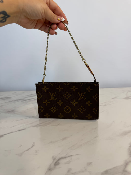 Louis Vuitton Monogram Mini Pouchette with Chain