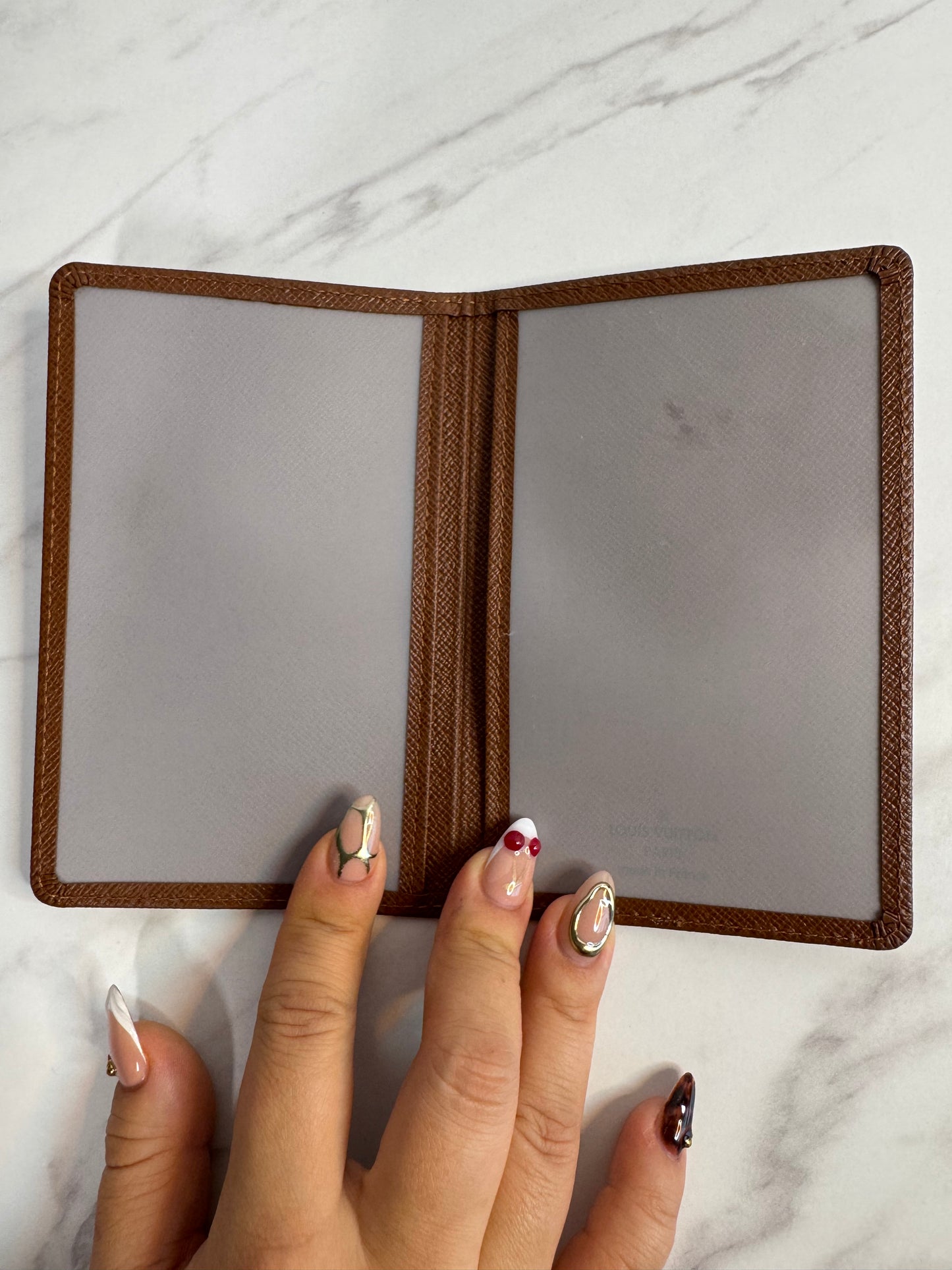 Louis Vuitton Taiga Leather Vertical Card Holder