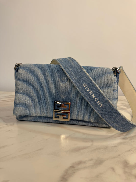 Givenchy Ombre Denim Small 4G Bag with Strap