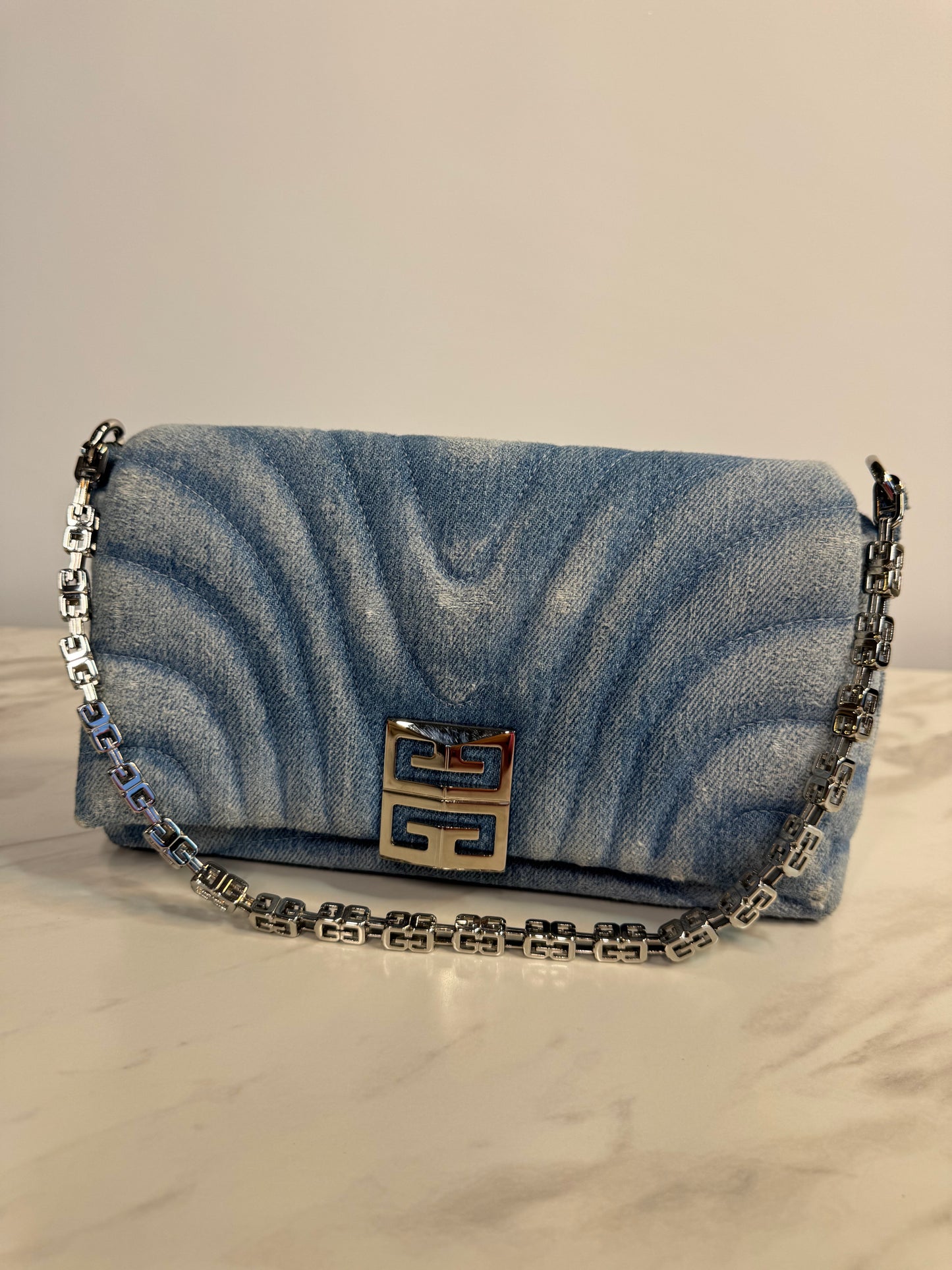 Givenchy Ombre Denim Small 4G Bag with Strap