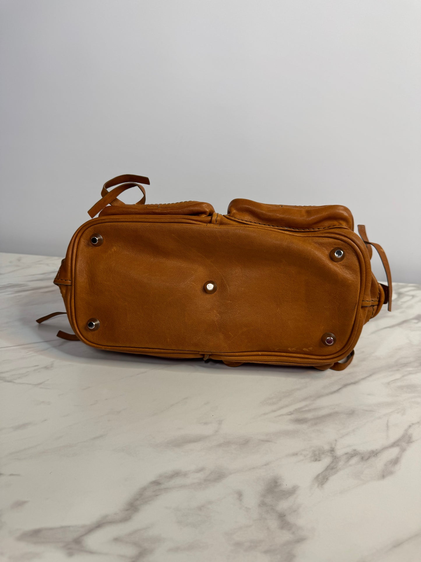 Chloe Distressed Leather Betty Handle Bag