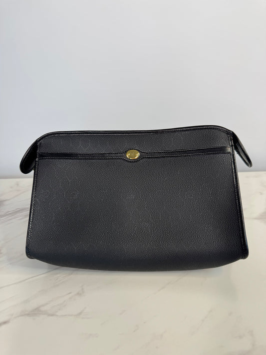 Dior Vintage PVC Canvas Honeycomb Toiletry Pouch